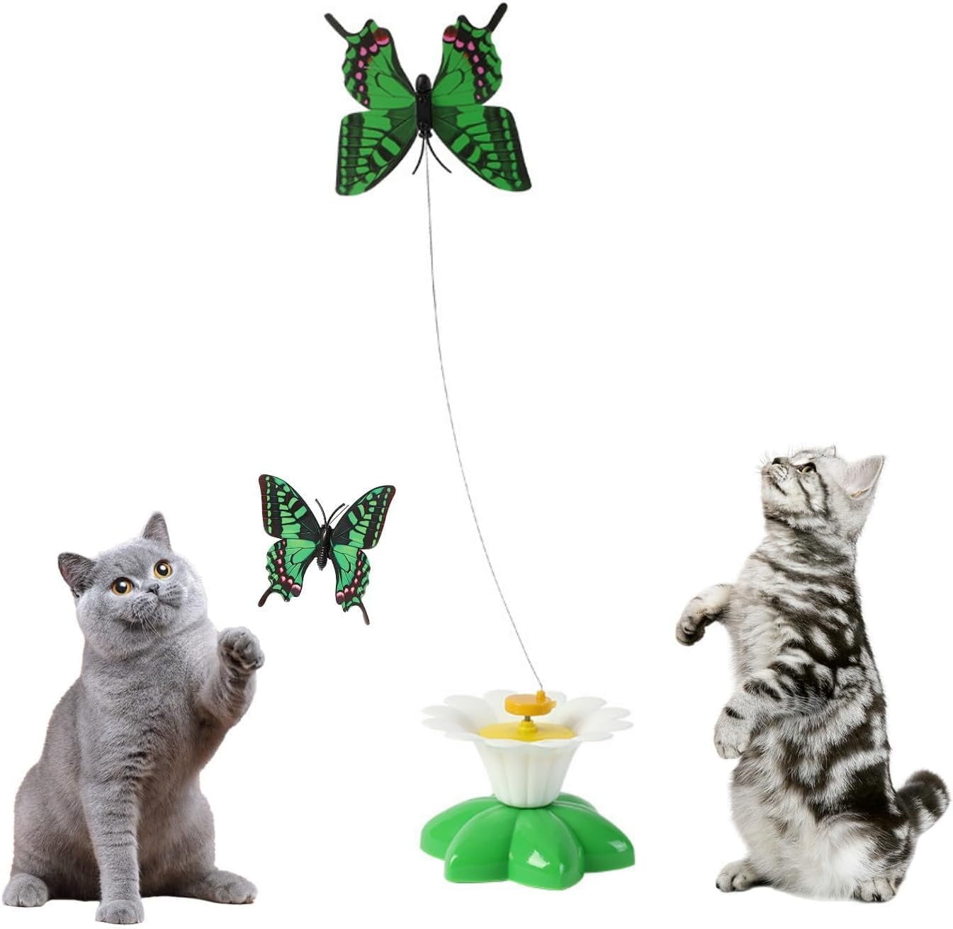 Electric Bird Teasing Cat Toy,Interactive Bird Toy for Cats,360 Degree