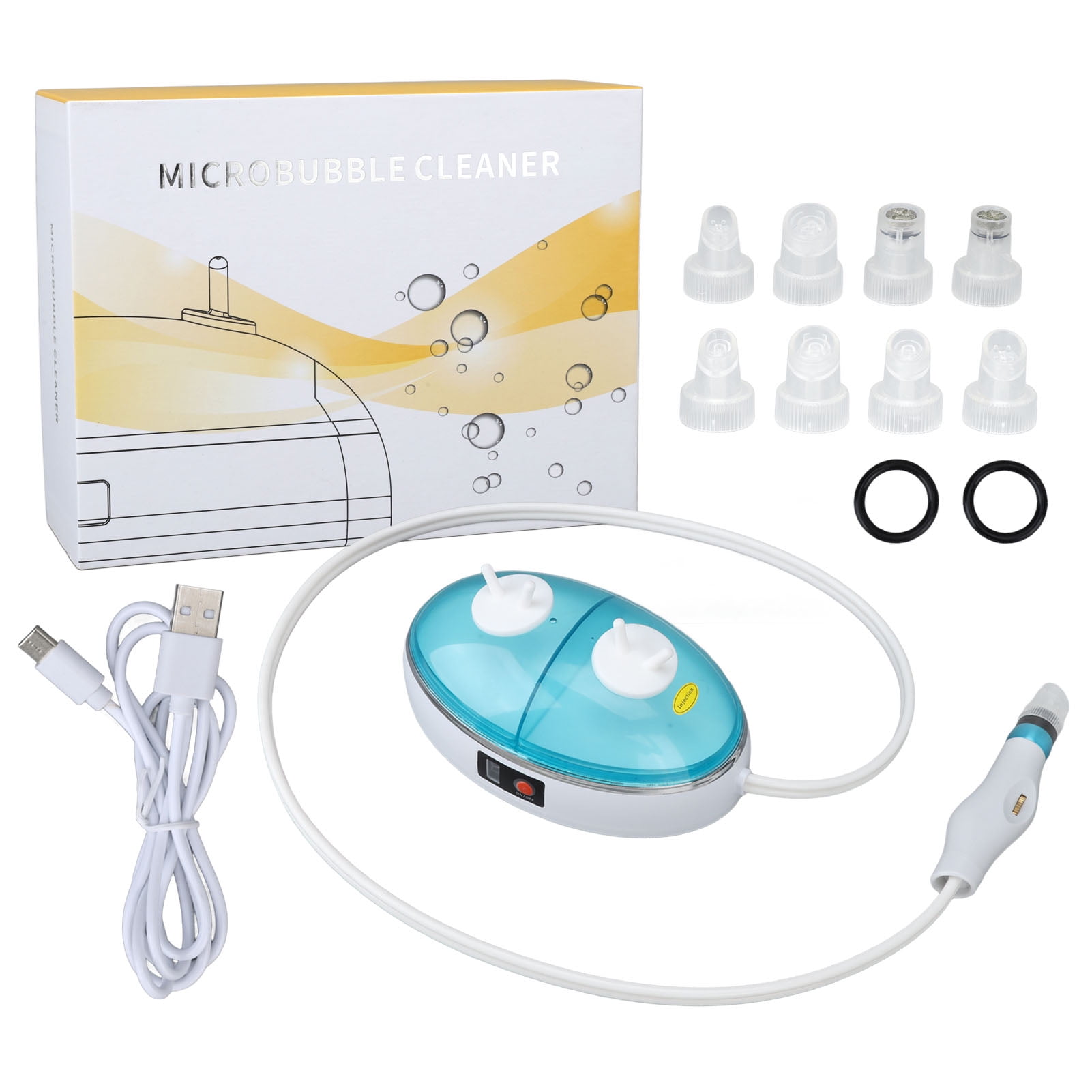 Electric Blackhead Vacuum Machine 3 Gears 8 Suction Heads Remove Dirts