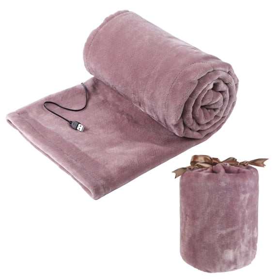 Electric Blanket Heated Throw Heated Plush Wrap Blanket USB Rechargeable Flannel Fast Heating Blanket,Car and Home Electric Travel Blanket
