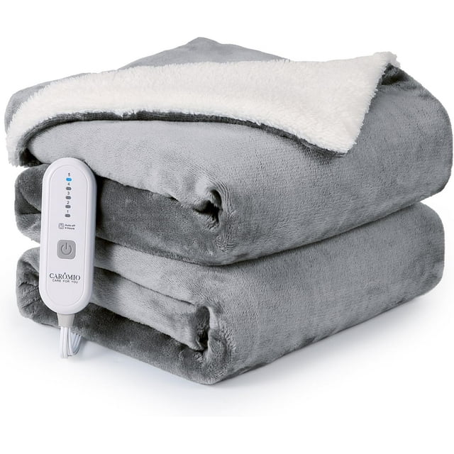 Electric Blanket Queen Size 84" x 90", Large Thick Sherpa Heated