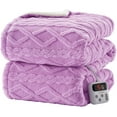 thumbnail image 1 of Electric Blanket, Thick Tufted Sherpa Heated Blanket with 10 Heating Levels and 10 Time Settings, ETL Certified Fast Heating Blanket, 1 of 7