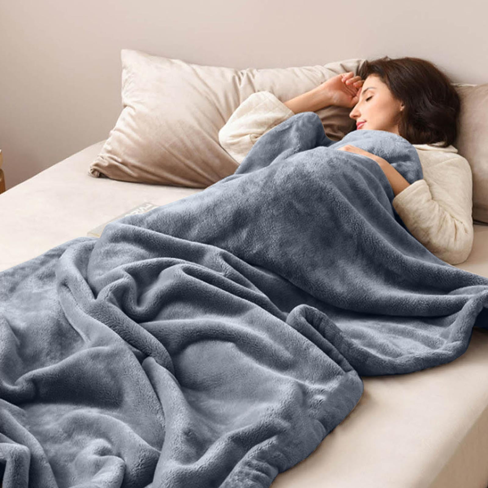 Electric Blanket Twin Size Heated Blanket Flannel Certification With 6