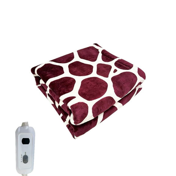 Electric Blankets, 110V Heated Blanket Electric Throw, Deer Pattern Soft Flannel Electric Blanket, Heating Blanket Warm Blanket Gift for Grandma