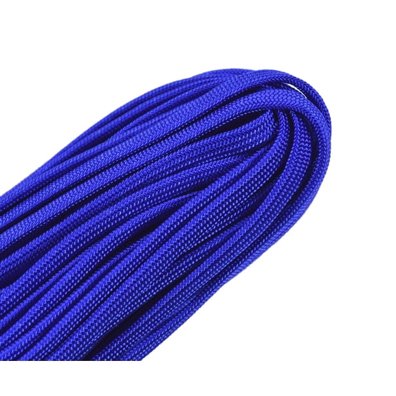 Electric Blue Coreless / Flat 550 Paracord - 100 Foot Bundle