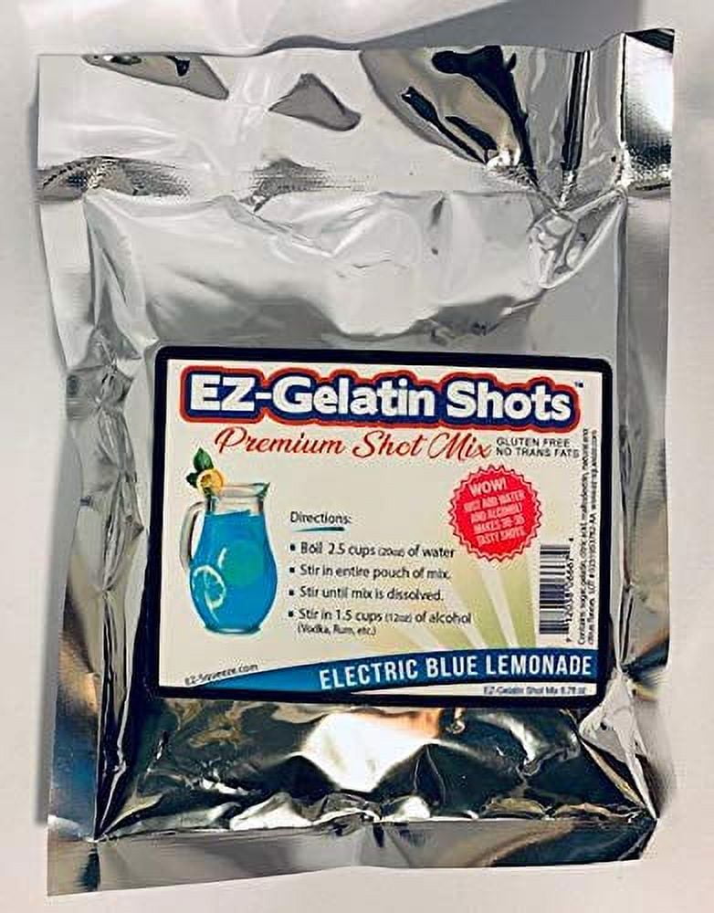 Electric Blue Lemonade Jello Shot Mix 6.78 oz Premium GlutenFree