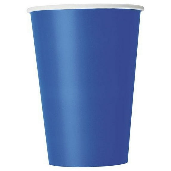 Electric Blue Paper 12oz Cups, 10ct