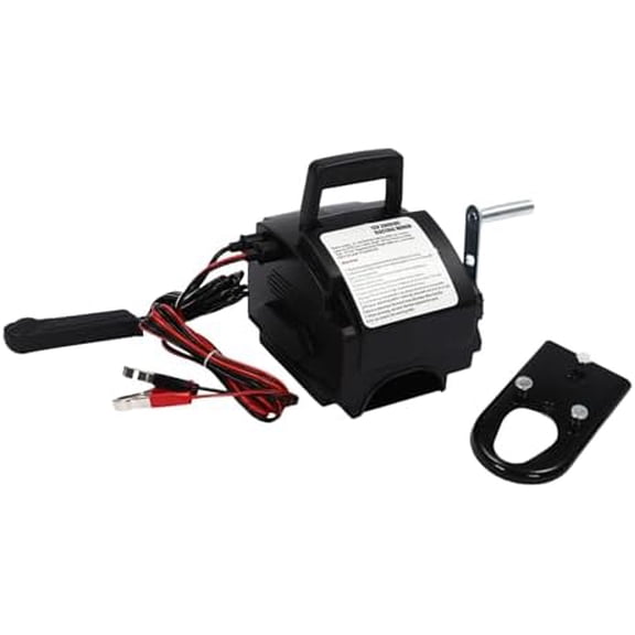Electric Boat Winch 6000Lbs, 12V 300W DC Trailer Winch with Wire Control and Hand Crank, Portable Winch for Boats Trailers Trucks$$Tools & Hardware Other