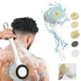 thumbnail image 1 of Electric Body Brush Back Scrubber for Shower, Waterproof Long Dual Handle Power Body Scrubber with 5 Heads, Rechargeable Bath Brush & 2 Speeds, for Cleansing, Exfoliating and Massaging Skin, 1 of 8