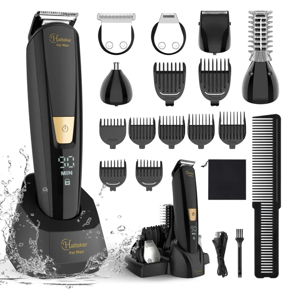 Electric Body Hair Trimmer-Groin Hair Trimmer, Professional Hair Clippers ,Rechargeable Beard Trimmer Razor Shaver for Men,Ball Trimmer,Men's Grooming Kit