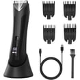 thumbnail image 1 of Electric Body Hair Trimmer for Men, Pubic Hair Shaver Clipper, Rechargeable Cordless Body Hair Groomer with Four Guide Combs for Body Hair, Ball and Groin Area., 1 of 6