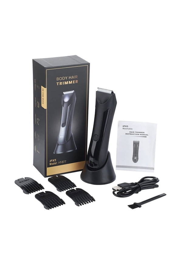 Electric Body Hair Trimmer -TIFOR Ball Trimmer, Groin Hair Trimmer for Men, Waterproof Ball Shaver, USB Recharge Dock Replaceable Ceramic Blade, Male Hygiene Razor, 90 Mins Battery Life