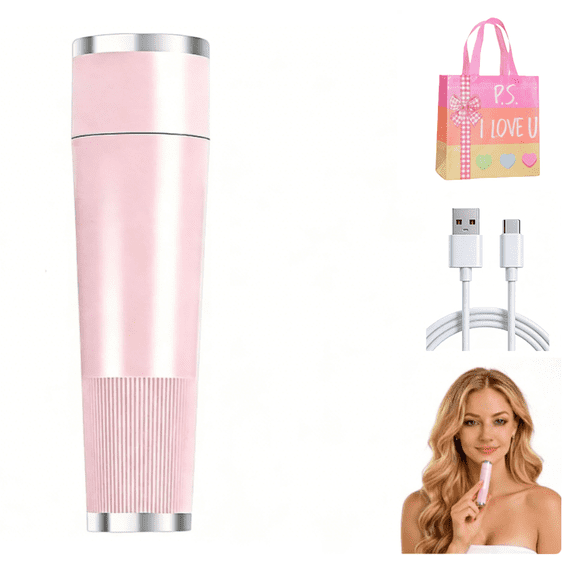 Electric Body Hair Trimmer for Women & Men - Waterproof & USB Rechargeable Pubic Hair Trimmer, Bikini Line & Groin Groomer with SkinGuard for Face, Underarms, Legs(Pink)TH