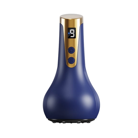 Electric Body Massage Brush with Red Light & Heat, 22 Rounded Massage Heads for At-Home Spa Relaxation, Handheld Wellness Tool for Skin Smoothing, Cordless, Blue