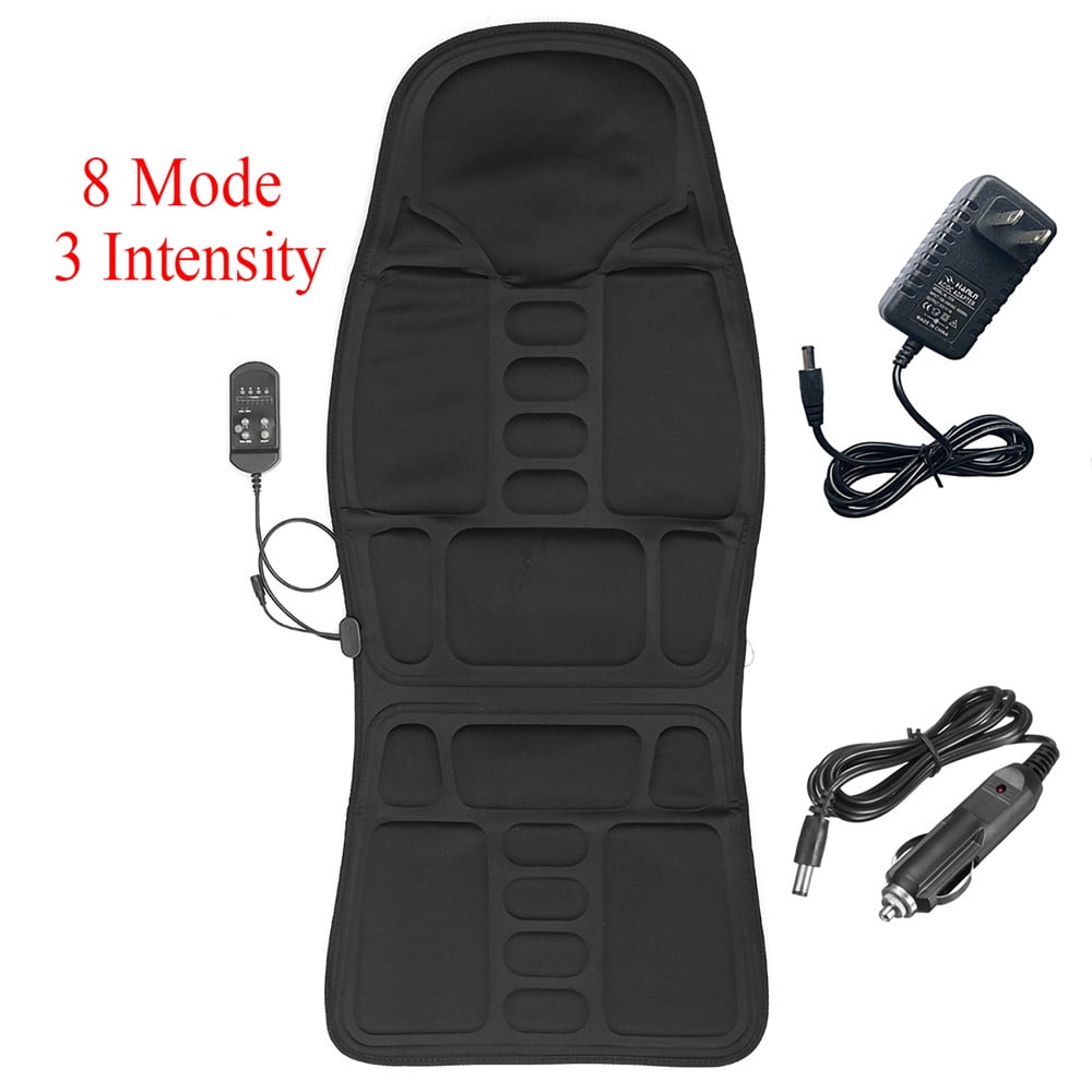 Electric Body Massage Mat, Back Massage Chair Pad, Seat Cushion Massager  for Car Home Office, 8 Modes 3 Intensity 