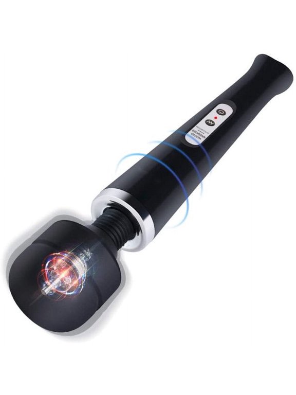 Electric Body Massager 10 Vibration Waterproof Handheld Back Massager Personal Vibrators for Women Couple , Relief Muscles Pain, Black