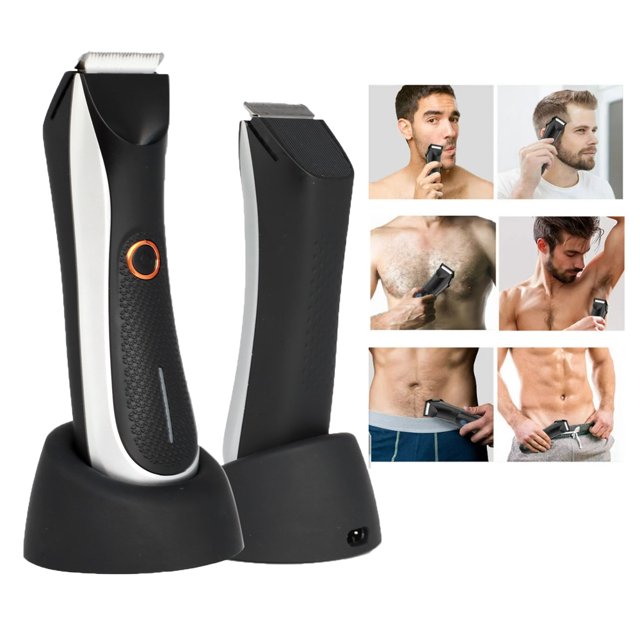 Electric Body Trimmer Groin Hair Trimmer Razor for Men, Replaceable