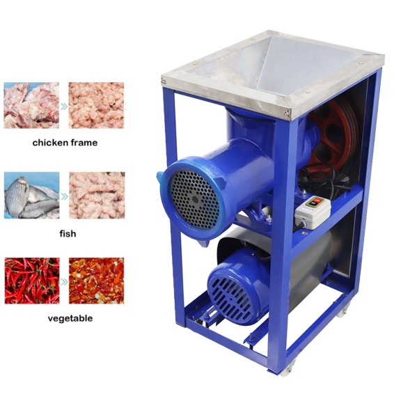 Electric Bone Meat Crusher Grinder Feed Processor Mincer Fish Chicken Vegetable Chopper 220V