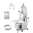 thumbnail image 1 of Electric Bone Saw Machine, 1500W Meat Cutter with 0.16-7.9 Inch Cutting Thickness, 19.3" x 15" Table Saw, Includes 5 Saw Blades for Cutting Chicken, Fish, and Beef, 1 of 7