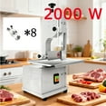 thumbnail image 1 of Electric Bone Saw Machine, 2000W Commercial Power, 0.04" Ultra-Thin Slicing Capability, Heavy-Duty Equipment for Delicatessen, Catering Services, 1 of 9