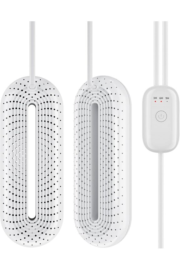 Electric Boot Dryer, Shoe Warmer with IC Controller, Footwear Travel Dryers Silent with 3/6/9 Hours Timer