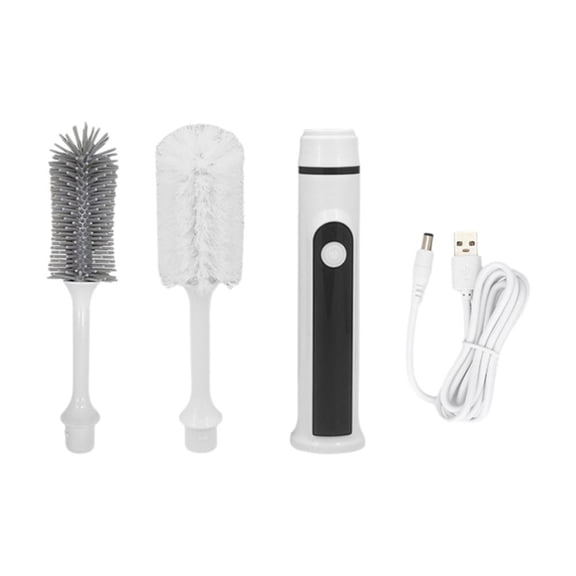 Electric Bottle Brush Cleaner for Tumblers - Rechargeable, 2-Speed 360 Rotating Brush with Long Handle for Deep Cleaning