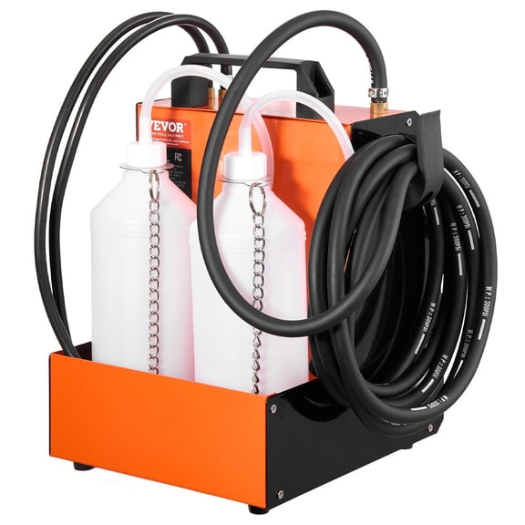 Electric Brake Master Cylinder Bleeder and Pressure Testing Kit, 110V Powered with Built-In Air Pump, Gauge, and Multiple Adapters for All Vehicles