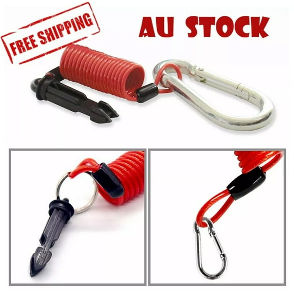 Electric Breakaway Cable for Trailer Safety - 6 Feet Red, Easy Installation
