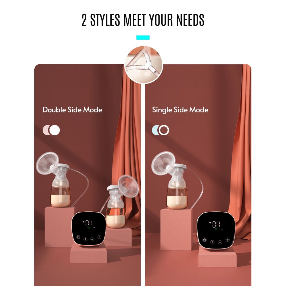 Electric Breastfeeding Kit,Portable Pump Set Led Display Office Suction