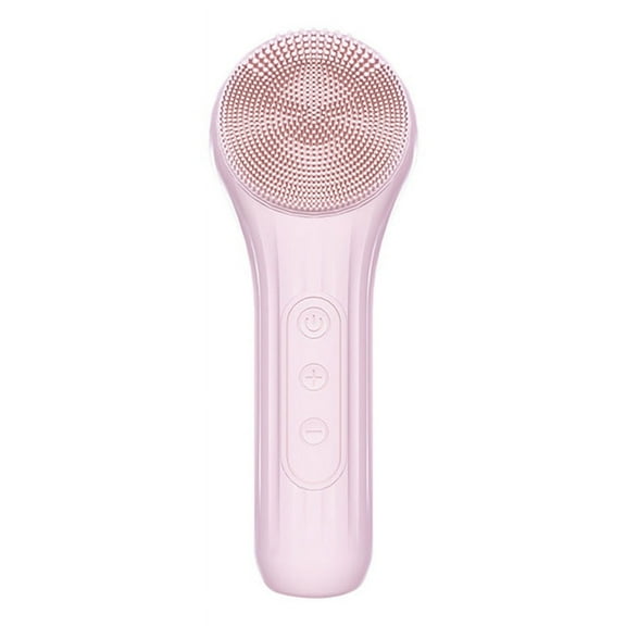 Electric Brush Heated Waterproof Pore Cleaner Silicone Belt Magnet Charger Cleansing Device Pink