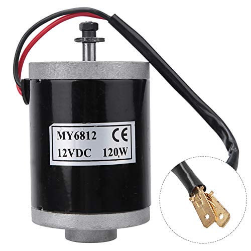 Electric Brushed Motor, 12V 120W High-Speed Small Brushed Motor, Permanent Magnet DC Gear Motor with Belt Pulley for Electric Scooters, E-Bikes, Robotics, and UAVs$$Sport & Recreation Other