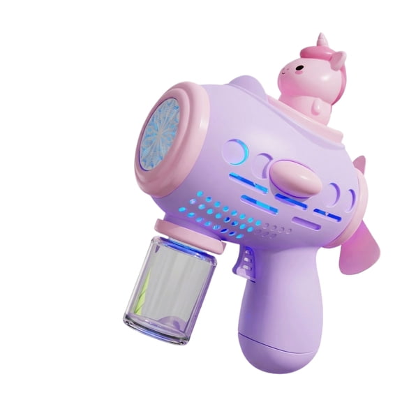 Electric Bubble Machine, Cute Animal Bubble Blower, Automatic Bubble Gun with Colorful Bubble Effects, Outdoor Party Bubble Maker for Events and Celebrations(Purple)