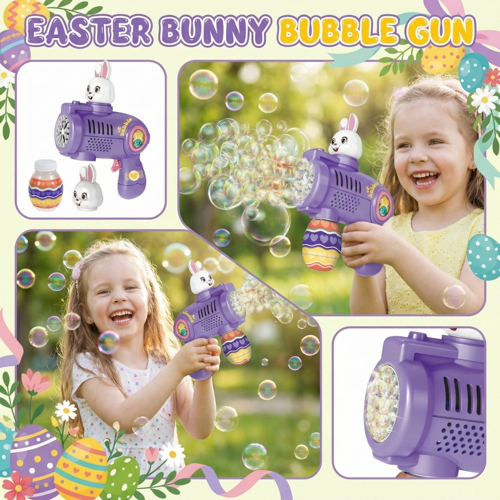 Electric Bubble Machine, Cute Animal Bubble Blower, Automatic Bubble Gun with Colorful Bubble Effects, Outdoor Party Bubble Maker for Events and Celebrations