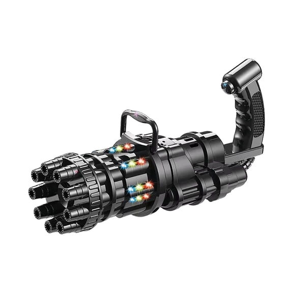 Electric Bubble Machine With LED Light And Music 9-Hole Bubble Machine