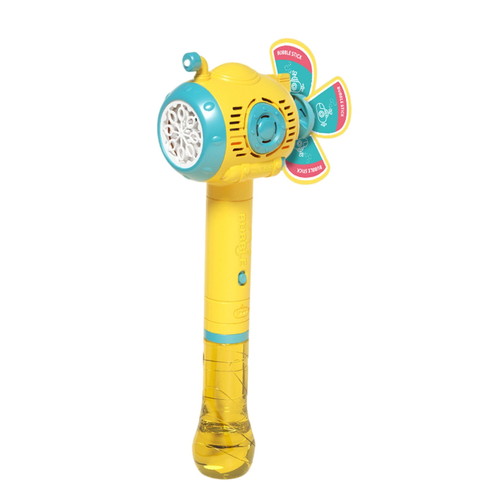 Electric Bubble Stick with Lights and Automatic Bubble Spray, Handheld Bubble Blowing Machine for Outdoor Party Camping Festival Wedding with 180ml Bubble Solution