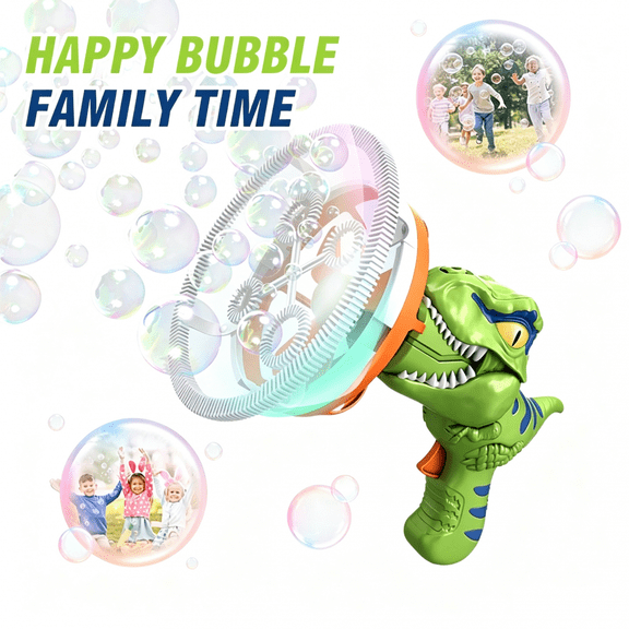 Electric Bubbles Machine Dinosaur Bubble Maker for Kids 3-12 Years Birthday Party Gifts