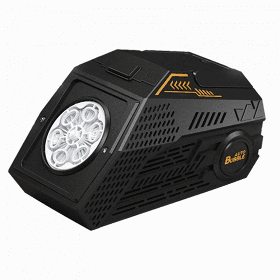 Electric Bubbles Machine for Kids,Portable Automatic Bubble Maker Blowers with Lights for Adults Weddings Outdoor Parties(Black)