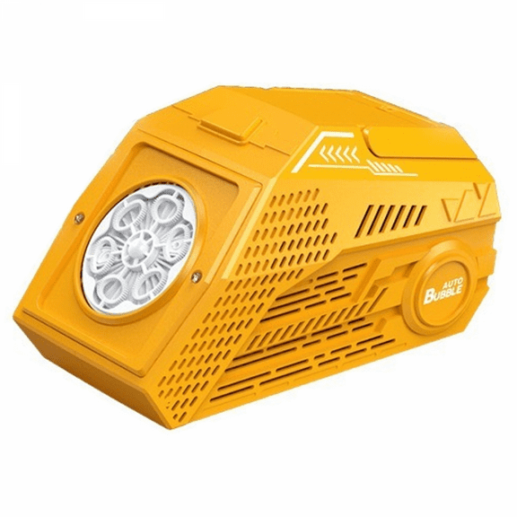 Electric Bubbles Machine for Kids,Portable Automatic Bubble Maker Blowers with Lights for Adults Weddings Outdoor Parties(Orange)