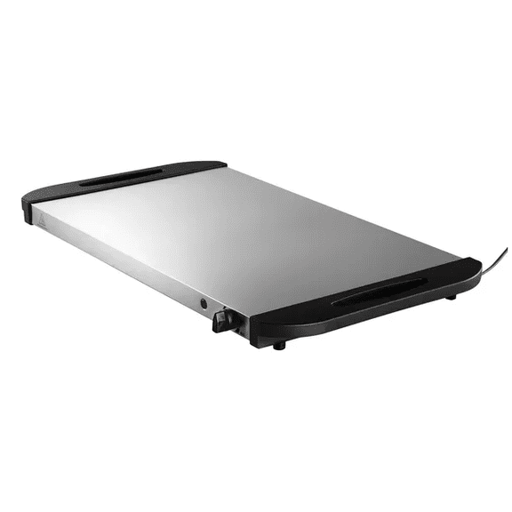 Adjustable Temperature Electric Food Warming Tray, Portable Flat Surface Meal Holding Hot Plate for Buffet, Party & Catering Use