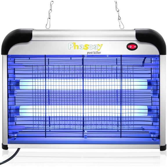 Electric Bug Zapper, 2800V High Grid Indoor Mosquito Killer with 20W Lamps, Plug-in Hanging Insect Trap for Mosquitoes, Moths, Gnats, Flies and Flying Insects Indoor Use