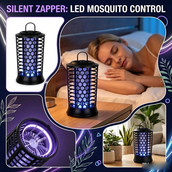 Electric Bug Zapper | Electric Bug Zapper Indoor and Outdoor | Portable Mosquito Lamp Usb Rechargeable Bug Zapper Light for Patio Backyard Home, White 1 Pack
