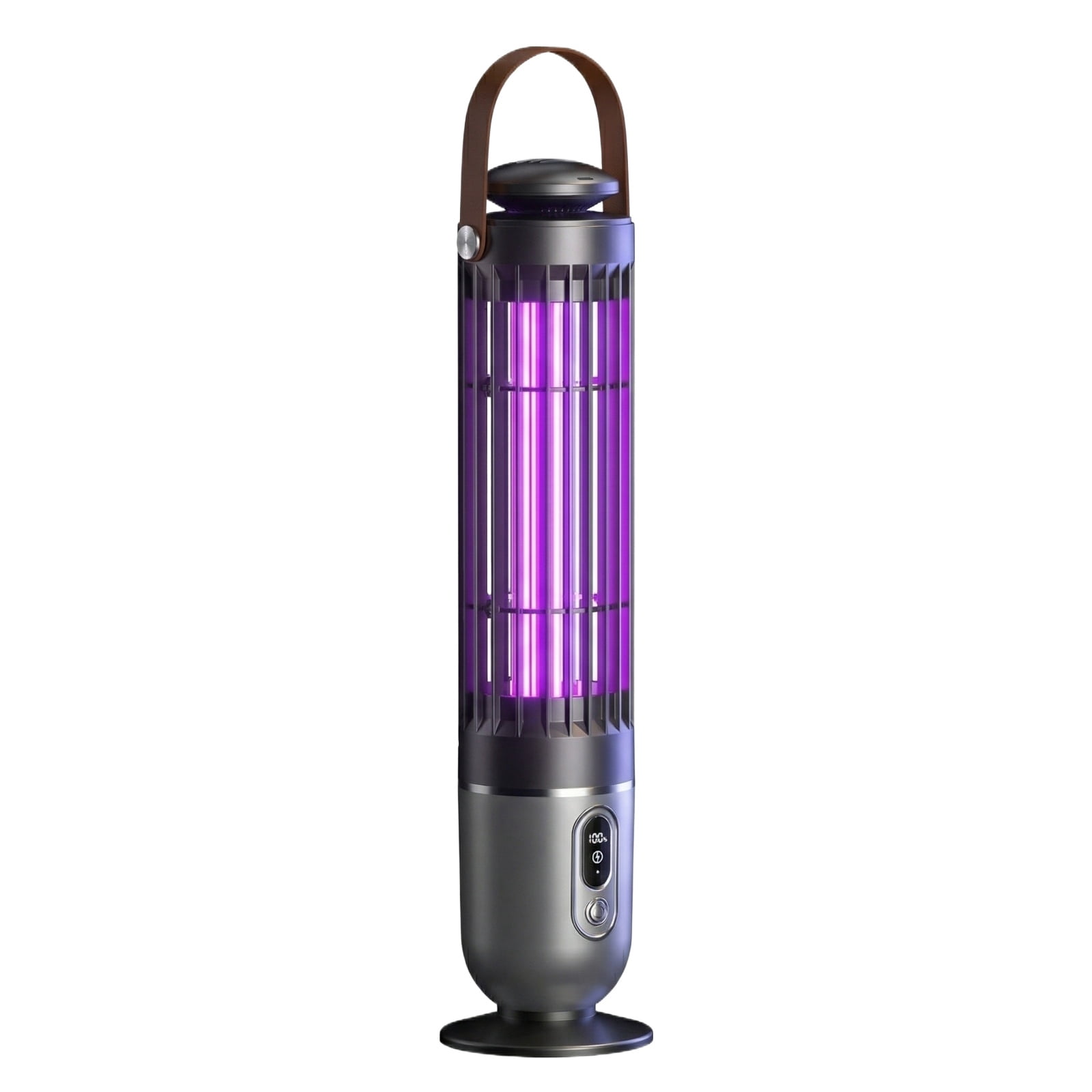 Electric Bug Zapper Outdoor, Cordless Bug Zapper, 15X4 In, 4000 Mah Power, Zapper Rechargeable, Insect Killing, Backyard Trips, Black Gray, 1 Pc