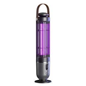 Electric Bug Zapper Outdoor, Cordless Bug Zapper, 15X4 In, 4000 Mah Power, Zapper Rechargeable, Insect Killing, Backyard Trips, Black Gray, 1 Pc