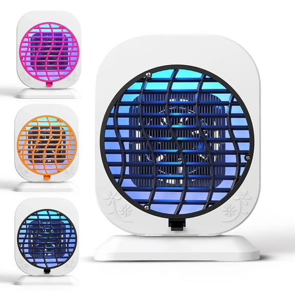 Electric Bug Zapper Outdoor, Mosquito Lamp, Portable Fan for Camping, Mosquito Outdoor, 2-In-1 Fan Combo Bug Light Repeller, Dual Function Cooling Fan and for Backyard, Tent