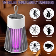 Electric Bug Zapper Outdoor, Rechargeable Mosquito Lamp with Hanging Loop, Portable Mosquito Killer for Indoor Outdoor Home Camp, Fly Zapper, Fly Traps, Mosquito Zapper