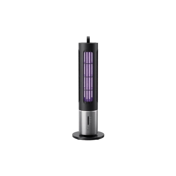 Electric Bug Zapper, Purple Light Attract Mosquito, Usb Powered Portable Insect, Indoor Outdoor Desktop Device for Home Patio Camping, Black and Silver 1 Pack
