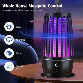 Electric Bug Zapper, Rechargeable Portable Zapper with USB Charging,Indoor Outdoor Fly Zapper & Insect Trap, High Efficiency Fruit Fly Killer with Safety Shield for Patio and Home(1pc))
