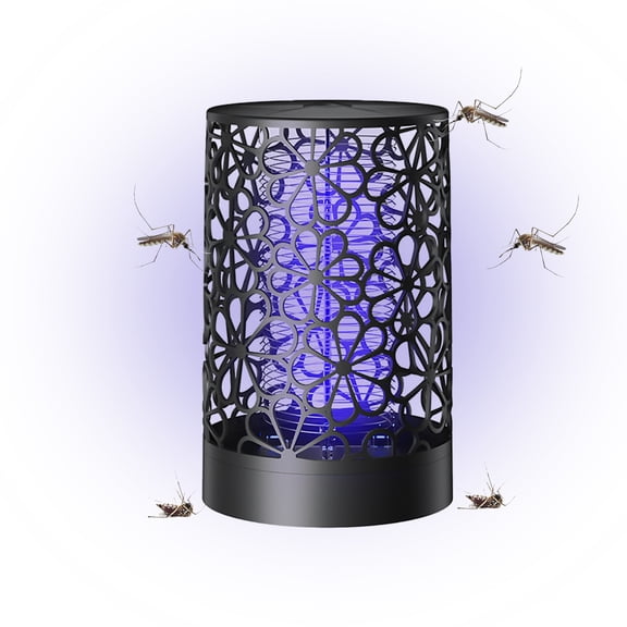 Electric Bug Zapper,USB Plug In Indoor Outdoor Insect Trap with Purple Light, 360° Coverage Mosquito Fly Killer for Bedroom Living Room Patio