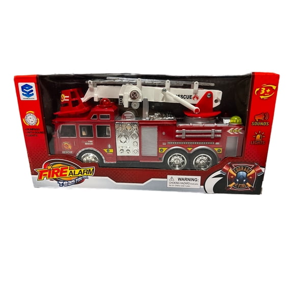 Electric Bump & Go Fire Engine Truck with Extending Ladder