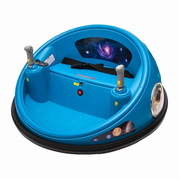 Electric Bumper Car with Remote Control, 360°Spinning Ride-on Vehicle, Rechargeable Kids Car with LED Lights & Soft Bumper–Fun Gift