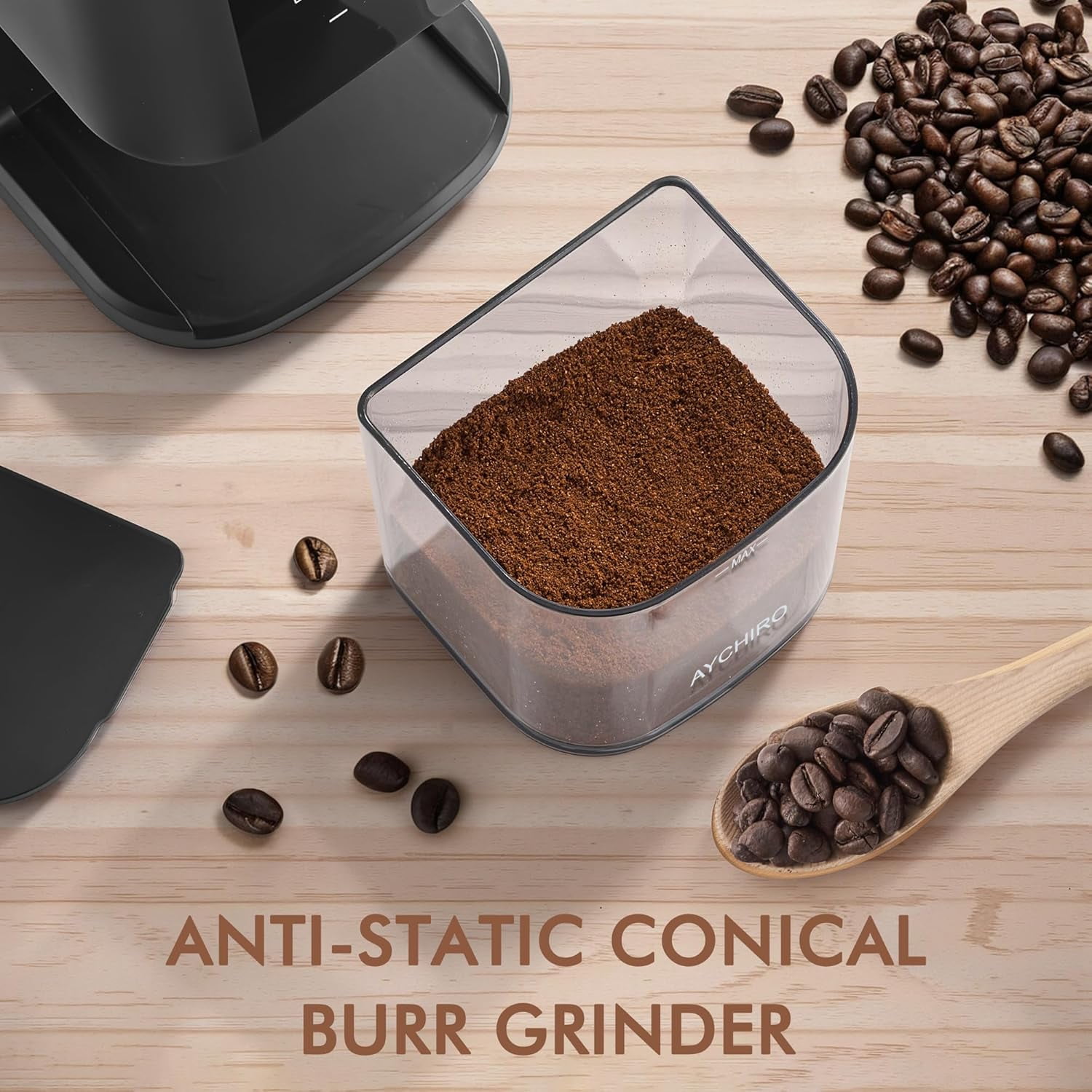Electric Burr Coffee Grinder with 30 Settings Touchscreen for 2-12 Cups